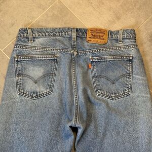 Levi’s 505 Jeans Men’s 38x30 (37x30) Orange Tab Vintage 1997 USA Distressed